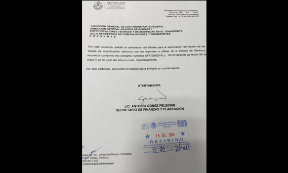 No habrá reemplacamiento; Duarte da reversa