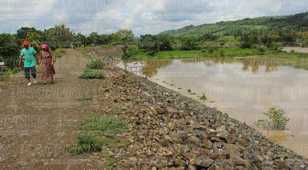 El río Cazones subió 3.80 metros