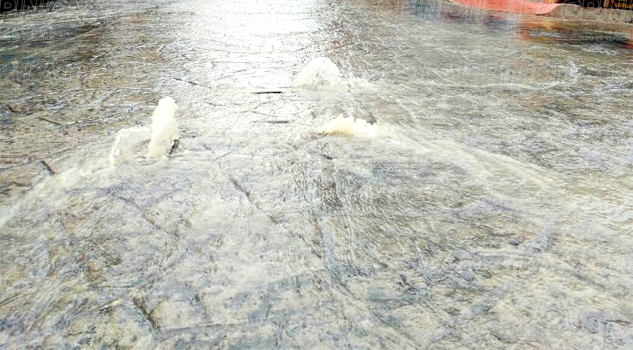 Pésimos trabajos en calles recién pavimentadas de Papantla