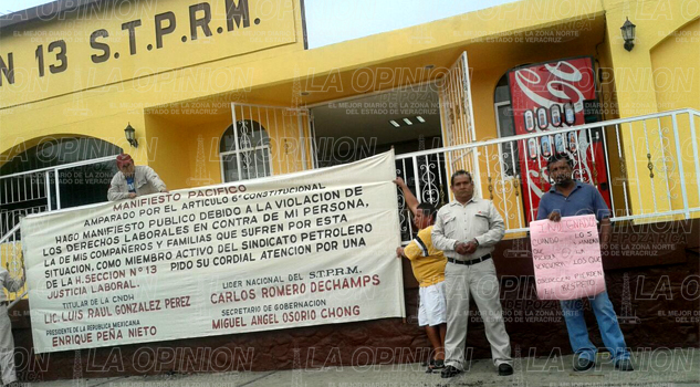 Sindicato de Pemex exprime a obreros