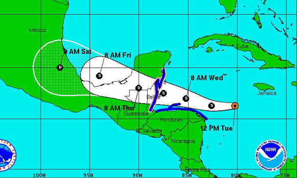 Alerta en el Totonacapan por tormenta tropical Earl