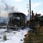 Se incendia autobús de la línea Eje del Golfo