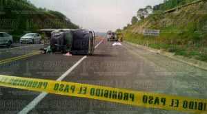 Un muerto y tres heridos en la México-Tuxpan
