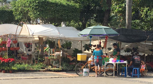 Comerciantes ambulantes invaden pasillos del Parque Juárez Comerciantes ambulantes invaden pasillos del Parque Juárez