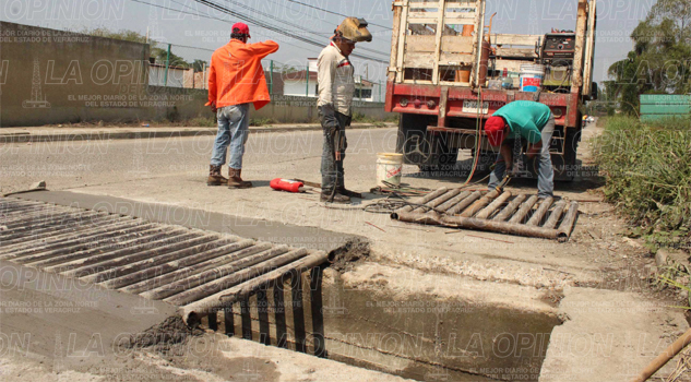 Rehabilitan la red de drenaje