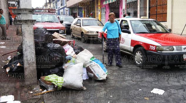 Un asco las calles de Papantla