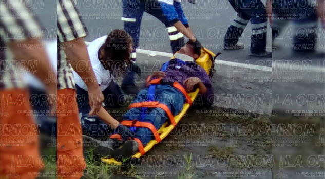 A punto de perder la vida en su motocicleta A punto de perder la vida en su motocicleta