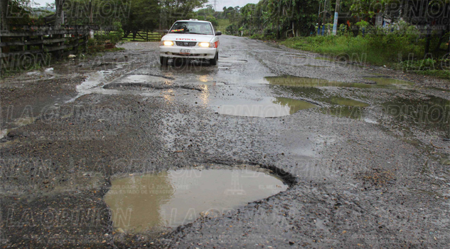 Destrozada la carretera a El Tajín Destrozada la carretera a El Tajín