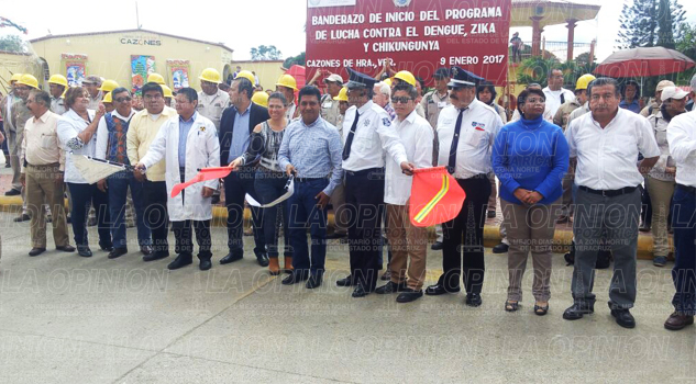 Inician trabajos contra el dengue, zika y chikungunya Dieron el banderazo a la lucha contra el dengue