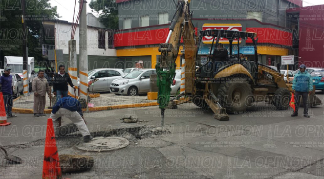 Inician trabajos de rehabilitación de colector Inician trabajos de rehabilitación de colector