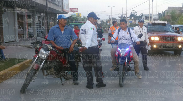 Manda Tránsito al corralón 14 motos Manda Tránsito al corralón 14 motos