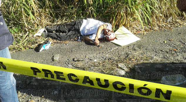 Lo ejecutan en la Curva del Diablo Lo ejecutan en la Curva del Diablo