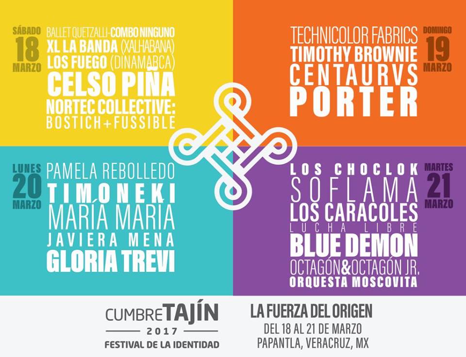 Publican la cartelera oficial de Cumbre Tajín 2017