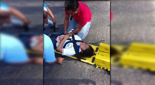 Cuatro heridos durante choque Cuatro heridos durante choque