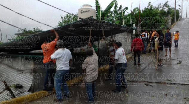 Estragos por fuerte aguacero en Papantla Estragos por fuerte aguacero en Papantla