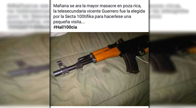 Lanzan amenaza de masacre en la telesecundaria Vicente Guerrero Evacuan a alumnos de telesecundaria por mensaje amenazador en Facebook