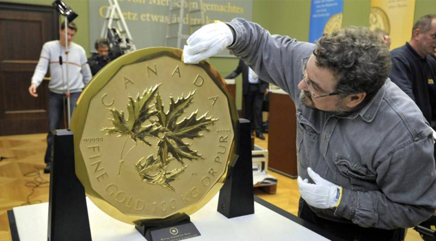 Roban la mayor moneda de oro del mundo Roban la mayor moneda de oro del mundo