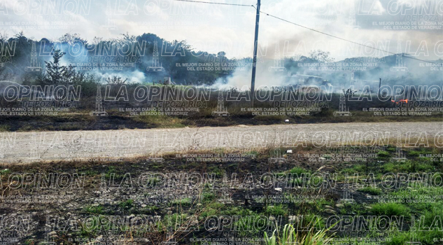Zozobra por incendio en zona habitacional Zozobra por incendio en zona habitacional