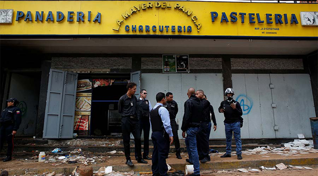 10 muertos durante saqueo a panadería en Caracas 10 muertos durante saqueo a panadería en Caracas