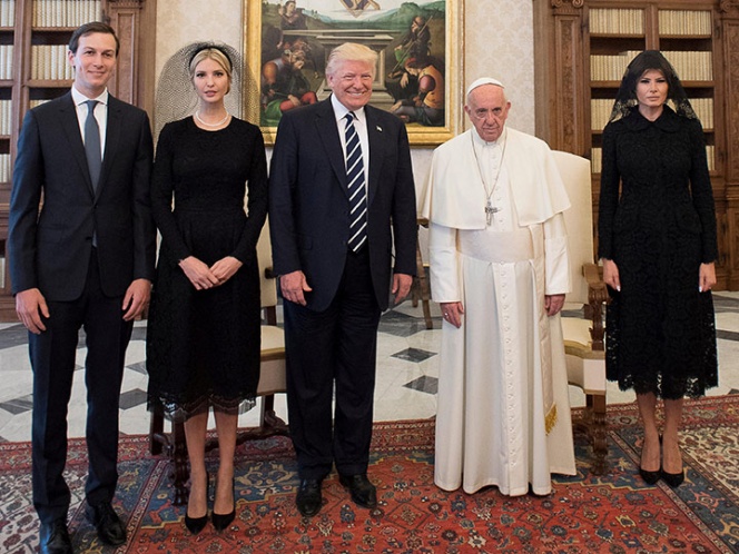 Y así el rostro del Papa tras la visita de Trump