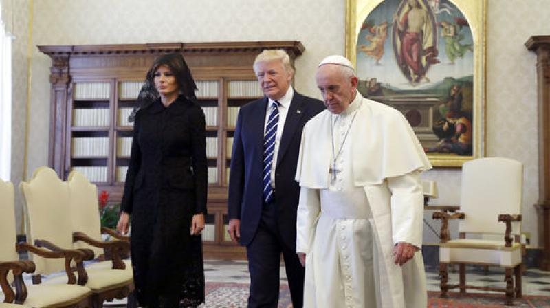 Y así el rostro del Papa tras la visita de Trump