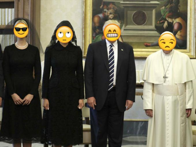 Y así el rostro del Papa tras la visita de Trump