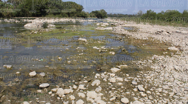 En nivel crítico río Cazones En nivel crítico río Cazones