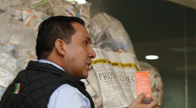 Aseguran más de 205 mil piezas de medicamentos apócrifos Aseguran más de 205 mil piezas de medicamentos apócrifos