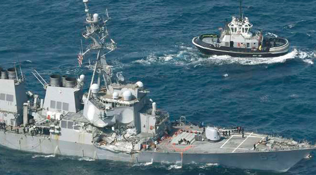 Siete marines estadounidenses desaparecidos Colisión USS Fitzgerald