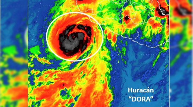 "Dora" se convierte en huracán categoría 1 "Dora" se convierte en huracán categoría 1
