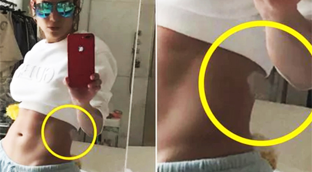 ¡OMG! Photoshop le arrancó un pedazo de cintura a JLo Photoshop le arrancó un pedazo de cintura a JLo
