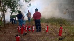 Quema de hojas secas, inició incendio en el Tecnológico Poza Rica Incendio Tecnológico