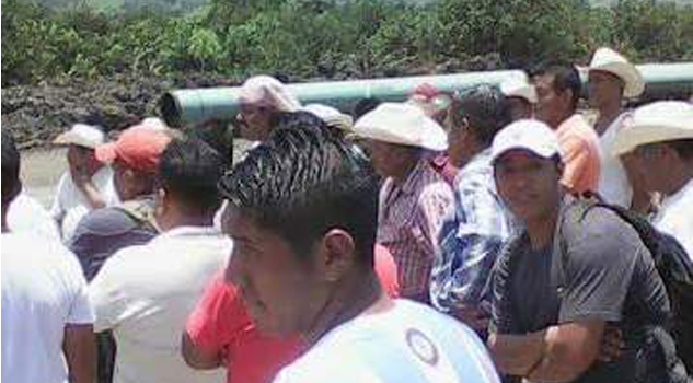 Protestan contra gasoducto Protestan contra gasoducto