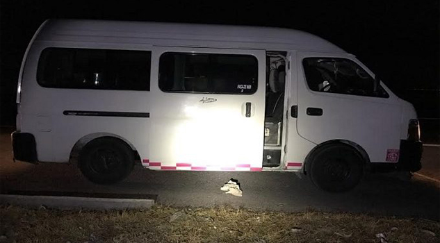 Violento asalto a una colectiva Violento asalto