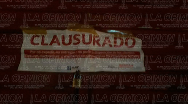 Los clausuran por no pagar impuestos poza rica clausura restaurante hamburguesas