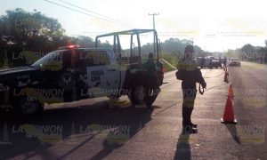 Tiran cuerpo mutilado en libramiento de Tuxpan