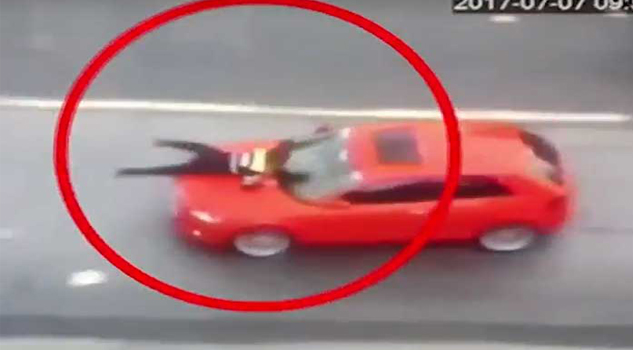 Cámaras captan a conductor de Audi que atropella a policía 17