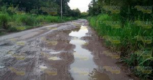 Dañada avenida Lázaro Cárdenas