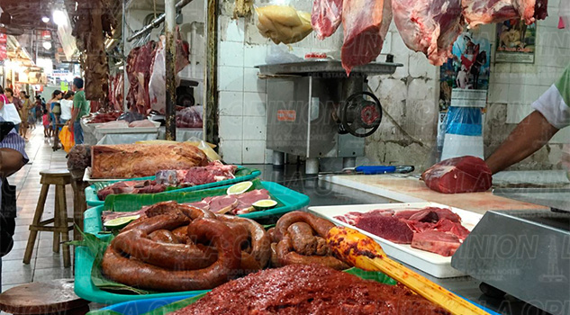 Caen hasta en un 70% las venta de carne en el mercado Poza Rica Caen hasta en un 70% las venta de carne en el mercado Poza Rica