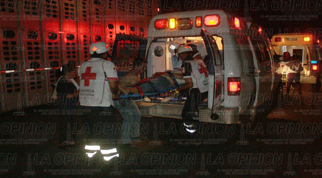 Derrape brutal dos lesionados Derrape brutal;