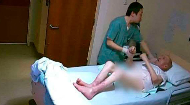 Enfermero golpea a anciano con Alzheimer Enfermero Golpea Anciano