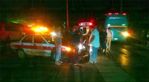 Estudiante arrollado por un taxi