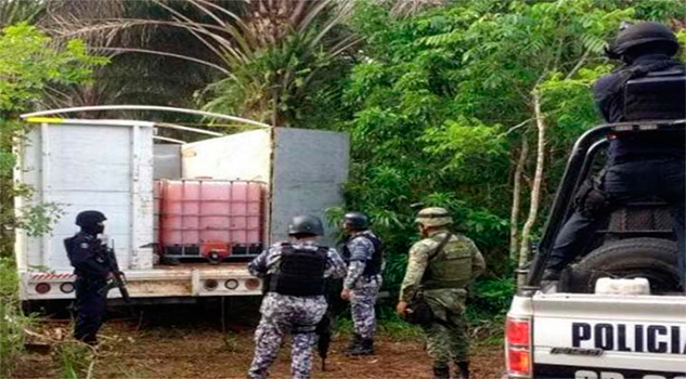 Localizan con drones hidrocarburo robado en Veracruz Localizan con drones hidrocarburo robado en Veracruz