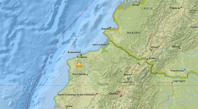 Sismo de 5,3 sacude Ecuador Sismo de 5,3 sacude Ecuador