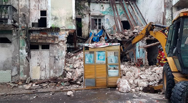 Sospecha INAH que derrumbe de edificio en Veracruz pudo ser provocado Sospecha INAH que derrumbe de edificio en Veracruz pudo ser provocado