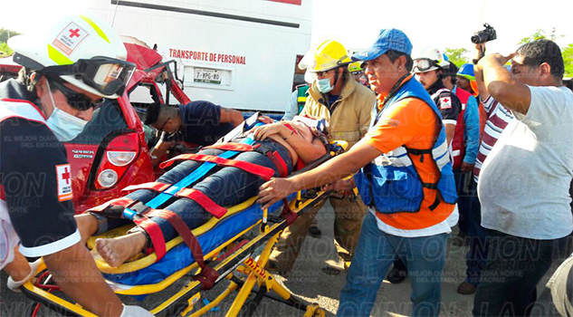 Tres lesionados en espantoso choque en Altamira Tres lesionados en espantoso choque en Altamira
