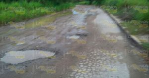 Dañada avenida Lázaro Cárdenas