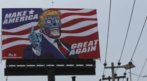 Un ‘Trump extraterrestre’ aterriza en las calles de la Ciudad de México