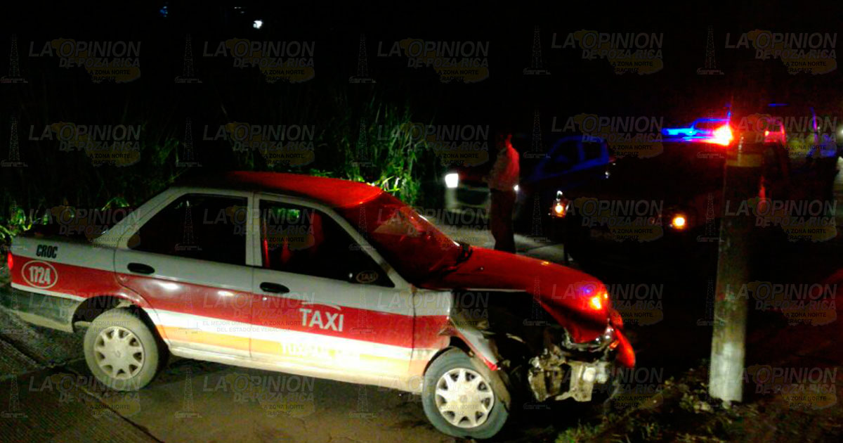 Taxista choca y huye del lugar choquetxp
