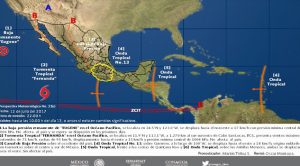 La tormenta ‘Fernanda' se fortalece en aguas mexicanas